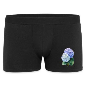 hydrangea - Männer Boxer Shorts - Schwarz - Vorne
