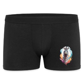 Zebra - Men's Boxer Shorts - black - Front