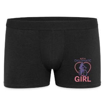 Cycliste Fille - Boxer Homme - noir - Devant
