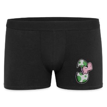 Dinosaure oeuf Dino bébé Motif - Boxer Homme - noir - Devant
