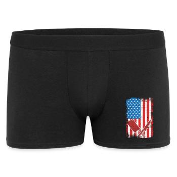 U.S. Flag Butcher - Men's Boxer Shorts - black - Front
