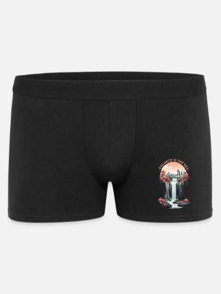 Balance is key - Men's Boxer Shorts - black