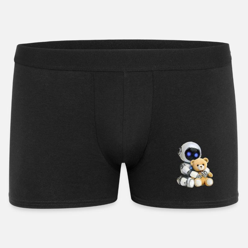 Roboter Teddy - Männer Boxer Shorts - Schwarz