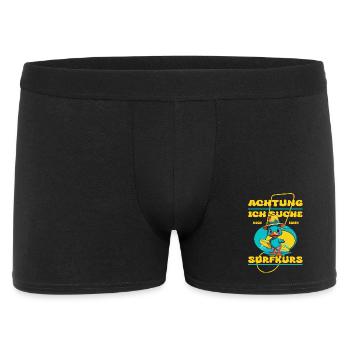 Canard mignon avec planche de surf - Boxer Homme - noir - Devant