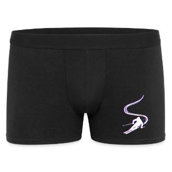 Plaisir sur les pistes Saut à ski Ski Sports d’hiver - Boxer Homme - noir - Devant