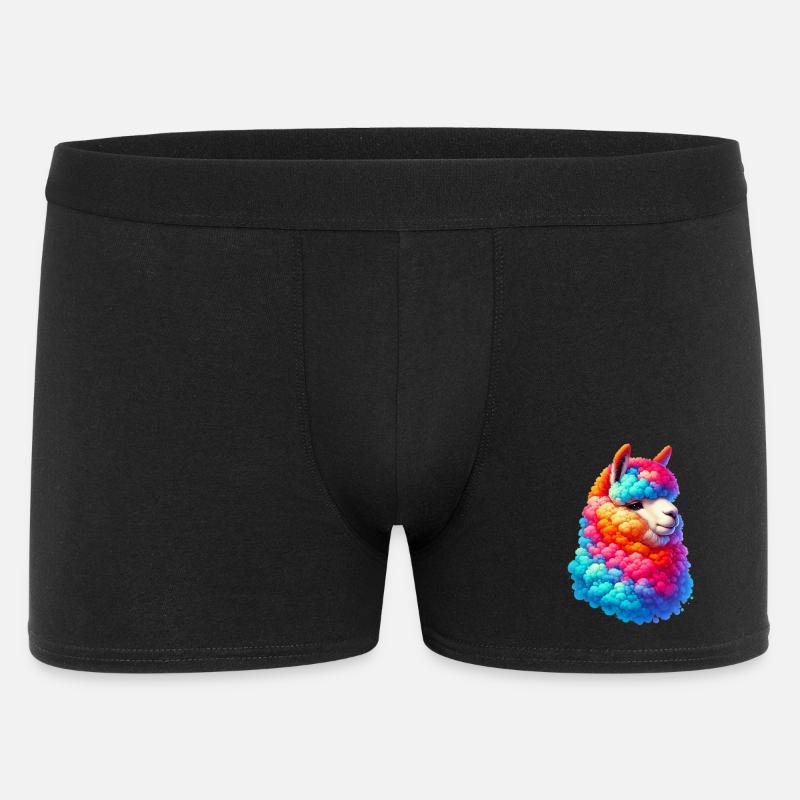 Alpaka - Männer Boxer Shorts - Schwarz
