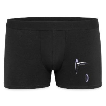 Géométrie abstraite en violet - Boxer Homme - noir - Devant