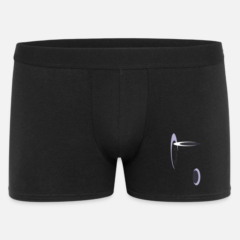 Abstrakte Geometrie in Lila - Männer Boxer Shorts - Schwarz
