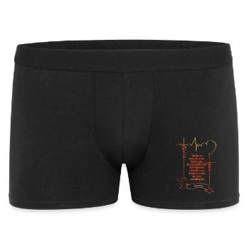Heartfelt Bible quotes in watercolor style - Men's Boxer Shorts - black - Front