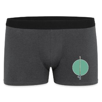 Angel Graphic - Men's Boxer Shorts - charcoal grey - Front