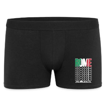 Rome Wordmark Repetition - Men's Boxer Shorts - black - Front