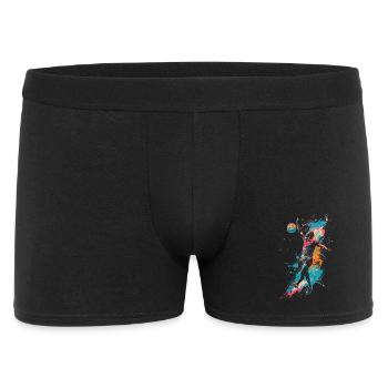 Joueur de volley-ball street art - Boxer Homme - noir - Devant