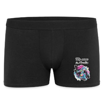 Mein Name ist Amelia 2026 - Männer Boxer Shorts - Schwarz - Vorne