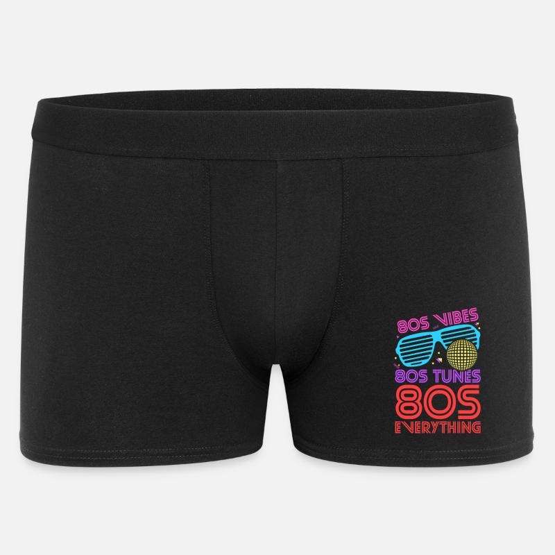 80'er-vibes melodier alt - Boxer Shorts til mænd - sort