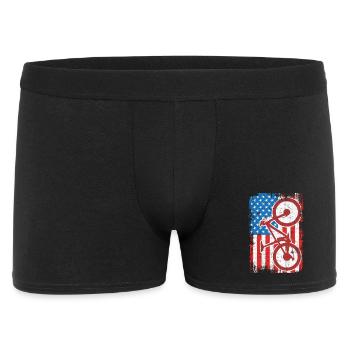 4. Juli USA MTB - Männer Boxer Shorts - Schwarz - Vorne