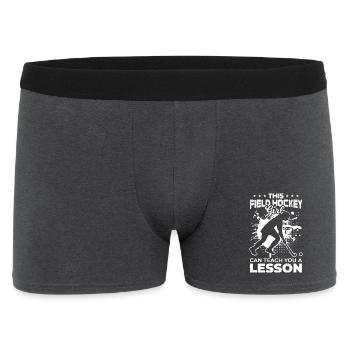 Hockey Girls - Men's Boxer Shorts - charcoal grey - Front