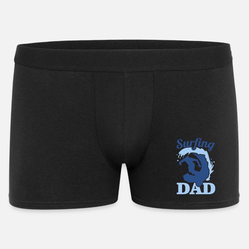 Surfer Vater - Männer Boxer Shorts - Schwarz