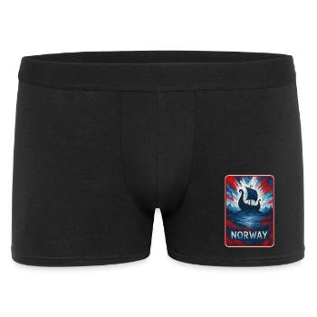 Norway Landscape Flags Design - Men's Boxer Shorts - black - Front