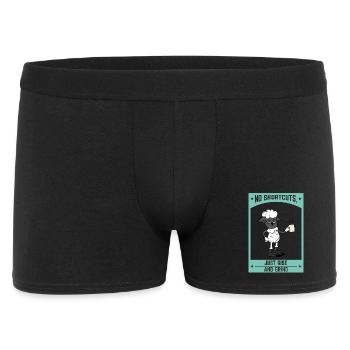No Shortcuts Just Rise and Grind Motivation - Boxer Homme - noir - Devant