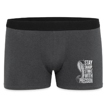 Cobra avec citation de précision - Boxer Homme - charbon - Devant