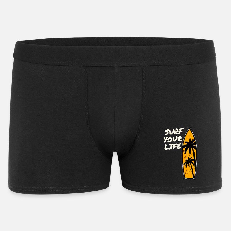 Surfer Lebensmotto - Männer Boxer Shorts - Schwarz