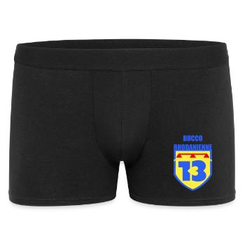 Wappen 13 Bucco Rhodanienne - Männer Boxer Shorts - Schwarz - Vorne