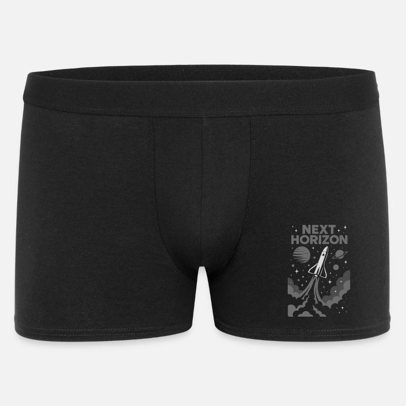 Nächste Horizon Rocket Expedition - Männer Boxer Shorts - Schwarz