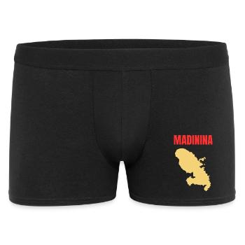 T-shirt Madinina carte Martinique - Boxer Homme - noir - Devant