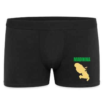 T-shirt Madinina carte Martinique - Boxer Homme - noir - Devant