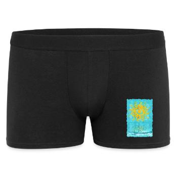 Sun vortex on the beach boat - Men's Boxer Shorts - black - Front