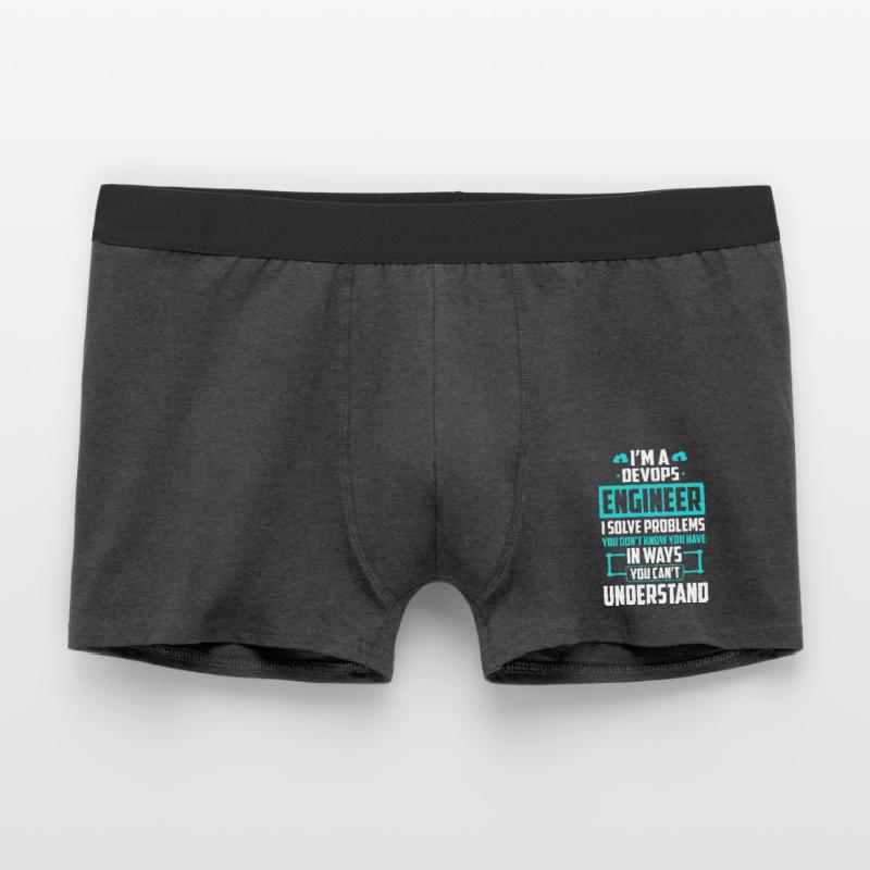DevOps Engineer I Solve Problems You Cant Men's Boxer Shorts