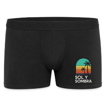 Ground and Shade Sunset Palm - Men's Boxer Shorts - black - Front