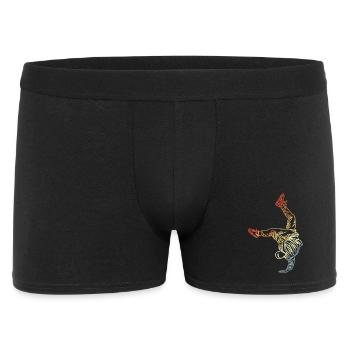 Vintage Breakdancer Drawing - Men's Boxer Shorts - black - Front