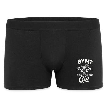 Gym or gin ? - Men's Boxer Shorts - black - Front