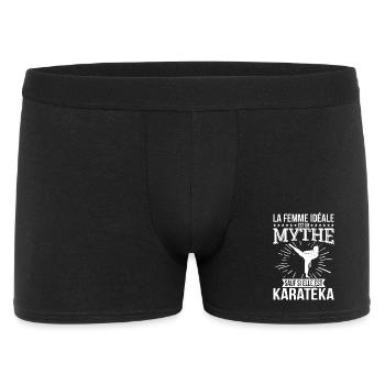 The ideal woman, a myth unless she is a karateka - Men's Boxer Shorts - black - Front