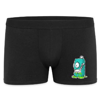 Monster Dose Cartoon Comic - Männer Boxer Shorts - Schwarz - Vorne