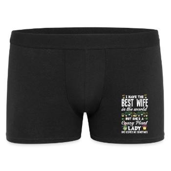 Cadeaux pour les jardins et les amoureux des plantes - Boxer Homme - noir - Devant