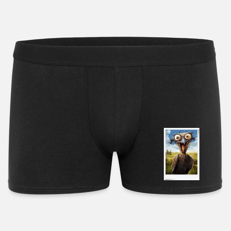 Vogel im Feld Vierrätsel - Männer Boxer Shorts - Schwarz