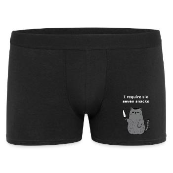 6-7 Internet Meme 6 7 Snack Cat - Men's Boxer Shorts - black - Front