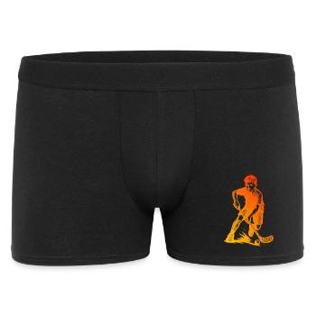 Fresh floorball motif for floorball - Men's Boxer Shorts - black - Front