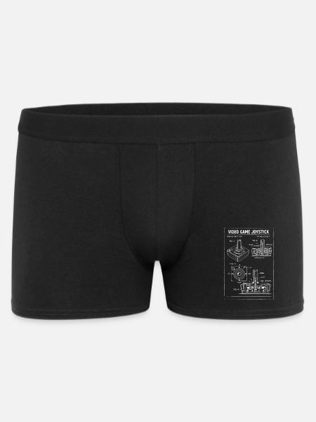 Retro Joystick Blueprint - Men's Boxer Shorts - black