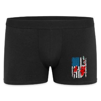 Patriotic Koi Fish USA Flag Pond Life Pride - Men's Boxer Shorts - black - Front