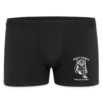 Train like a beast - Lion - Leo - Sport - Fitness - Men's Boxer Shorts - black - Front