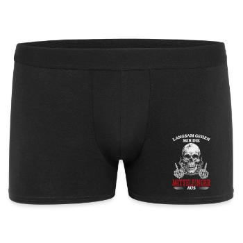 Je commence lentement à manquer de doigts d’honneur - Boxer Homme - noir - Devant