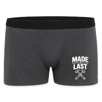 Made to Last - Men's Boxer Shorts - charcoal grey - Front