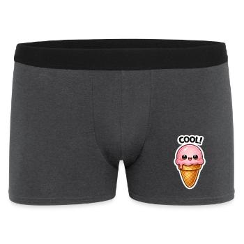 Kawaii Eiscreme Sticker - Men's Boxer Shorts - charcoal grey - Front