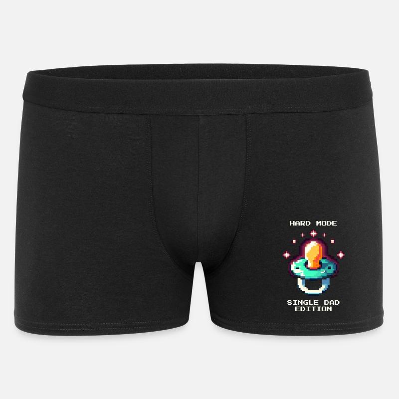 Mode difficile : Papa célibataire | Parent célibataire - Boxer Homme - noir