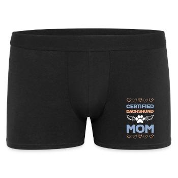 Certified dachshund mom - Men's Boxer Shorts - black - Front