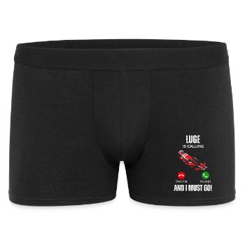 Luge is calling and I must go - Men's Boxer Shorts - black - Front