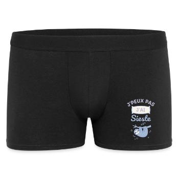 Sieste Douce du Paresseux - Boxer Homme - noir - Devant